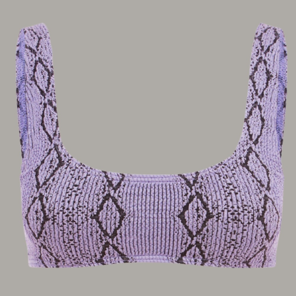 Bond Eye Limeade Edition Violet Python Bikini Top - image 3